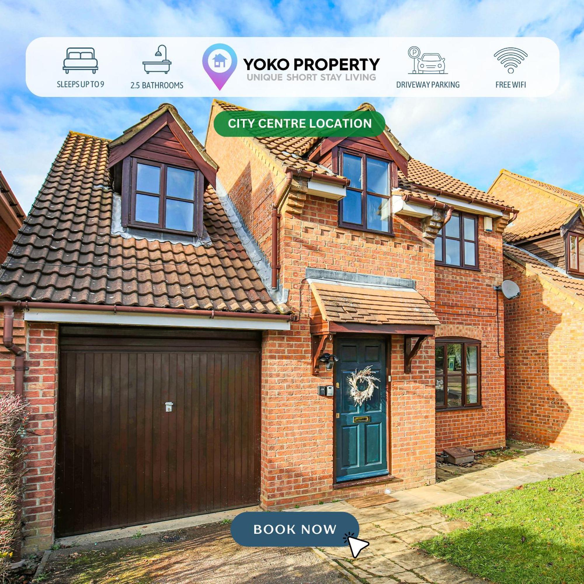 Yoko's Smart Home: Detached House With Prime Location And Entertainment * Milton Keynes